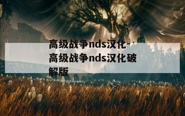 高级战争nds汉化-高级战争nds汉化破解版  第1张