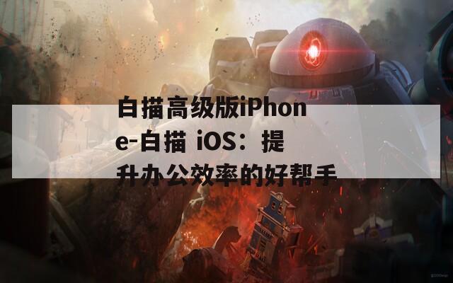 白描高级版iPhone-白描 iOS：提升办公效率的好帮手