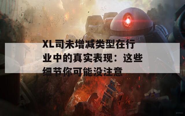 XL司未增减类型在行业中的真实表现：这些细节你可能没注意