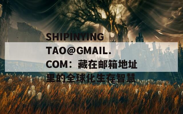 SHIPINYINGTAO@GMAIL.COM：藏在邮箱地址里的全球化生存智慧