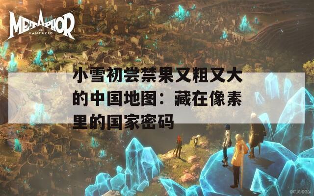 小雪初尝禁果又粗又大的中国地图：藏在像素里的国家密码