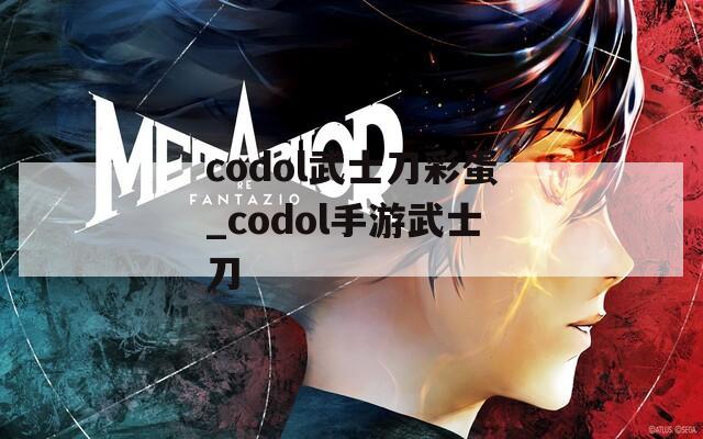 codol武士刀彩蛋_codol手游武士刀