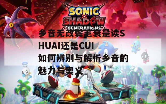 乡音无改鬓毛衰是读SHUAI还是CUI 如何辨别与解析乡音的魅力与奥义