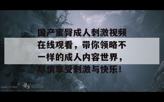 国产蜜臀成人刺激视频在线观看，带你领略不一样的成人内容世界，尽情享受刺激与快乐！