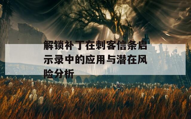 解锁补丁在刺客信条启示录中的应用与潜在风险分析  第1张