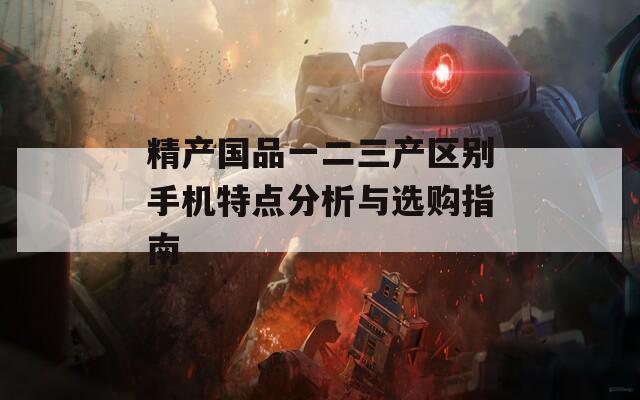 精产国品一二三产区别手机特点分析与选购指南