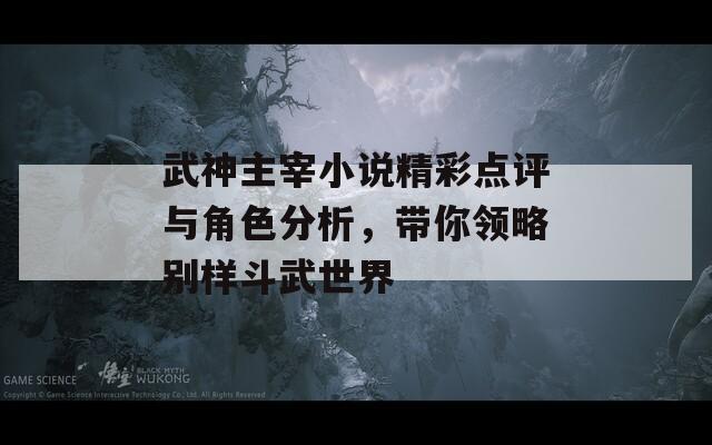 武神主宰小说精彩点评与角色分析，带你领略别样斗武世界