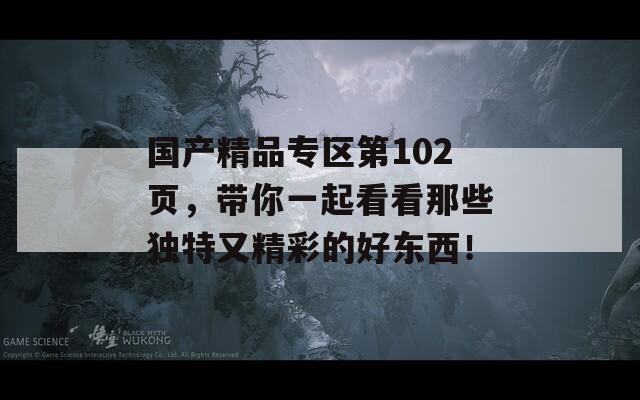 国产精品专区第102页，带你一起看看那些独特又精彩的好东西！  第1张