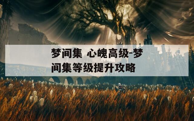 梦间集 心魄高级-梦间集等级提升攻略