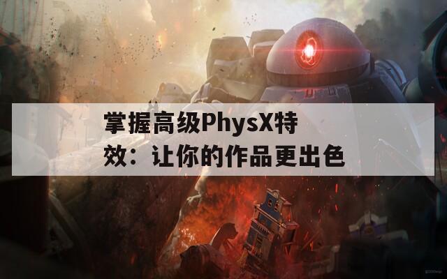 掌握高级PhysX特效：让你的作品更出色