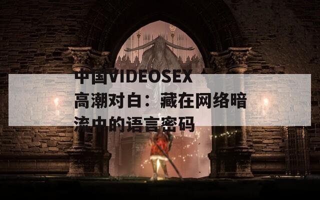 中国VIDEOSEX高潮对白：藏在网络暗流中的语言密码