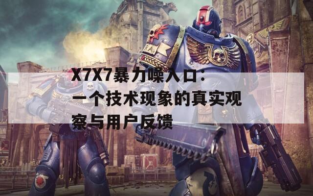 X7X7暴力噪入口：一个技术现象的真实观察与用户反馈