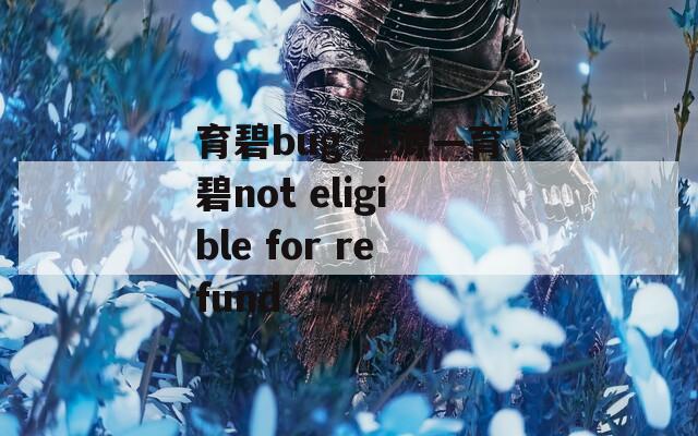 育碧bug 起源—育碧not eligible for refund