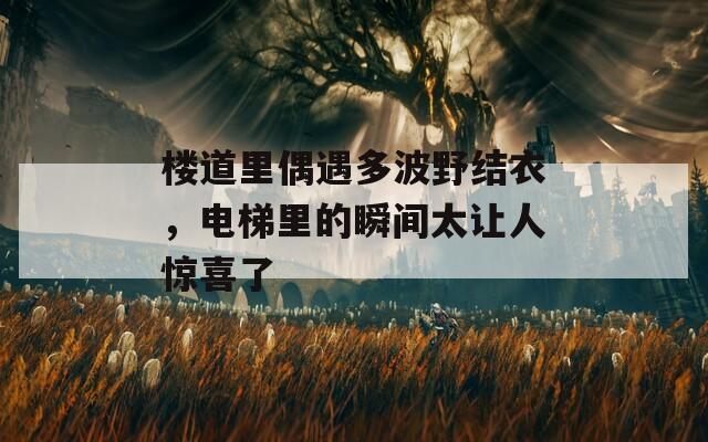 楼道里偶遇多波野结衣，电梯里的瞬间太让人惊喜了