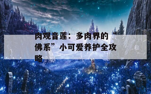 肉观音莲：多肉界的“佛系”小可爱养护全攻略