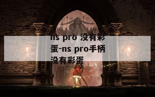 ns pro 没有彩蛋-ns pro手柄没有彩蛋